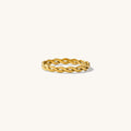 Sierra twisted band ring in 14k gold fill, a bold everyday stacking ring