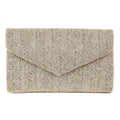 Silver Beaded Herringbone Clutch - Gifts for Her - The Well Appointed House