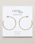 Bryan Anthonys Layers of You Gold Simplicity Maxi Hoops On Card