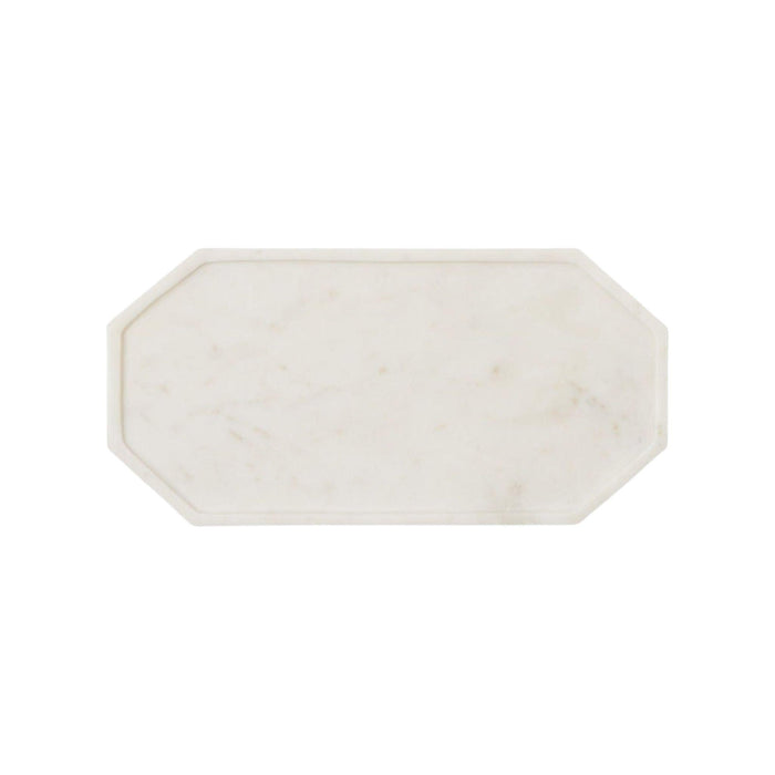 Small White Marble Serving Tray - Serveware - The Well Appointed House