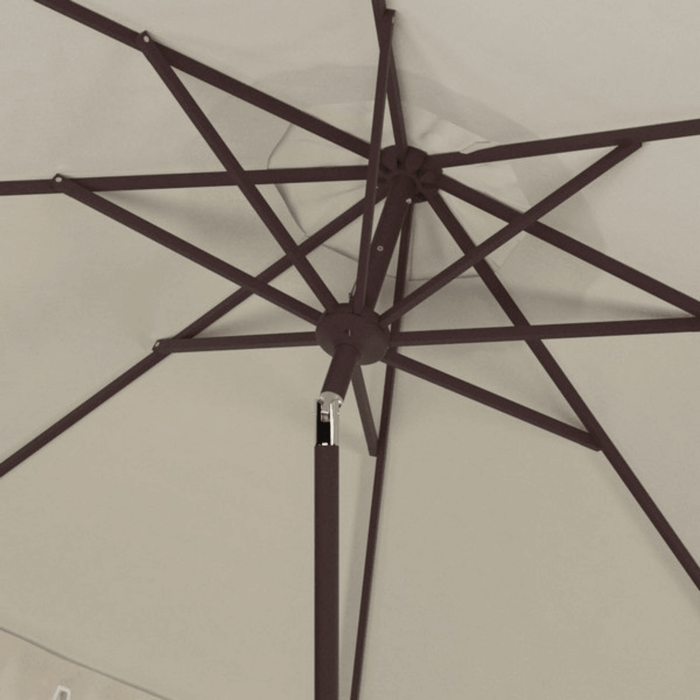 Soft Elegant Valance 11 Foot Round Umbrella in Two Colors - Outdoor Umbrellas - The Well Appointed House