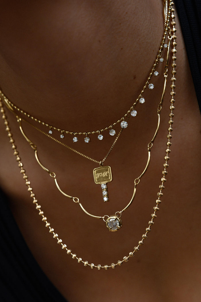 Gold chain necklaces from the Beads by Tara demi-fine jewelry collection