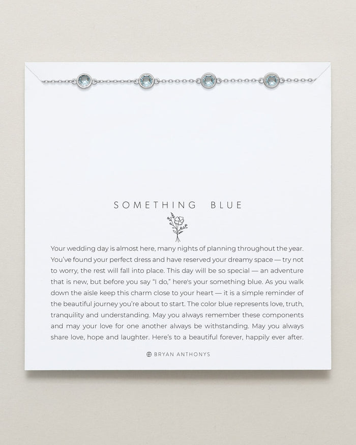 Bryan Anthonys Something Blue Silver Bracelet On Card