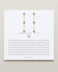 Bryan Anthonys Something Blue Linear Gold Earrings On Card