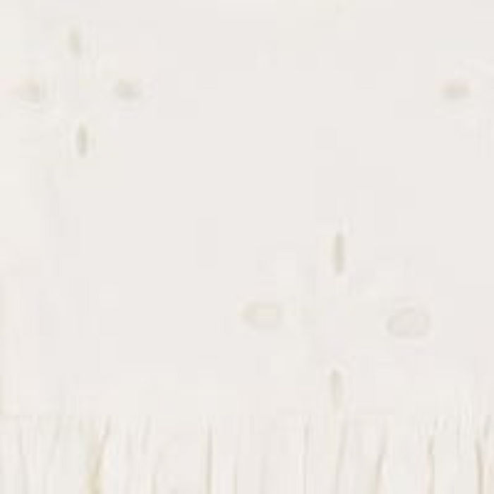 Sophie Girl's Tassel Dress in White Eyelet - The Well Appointed House