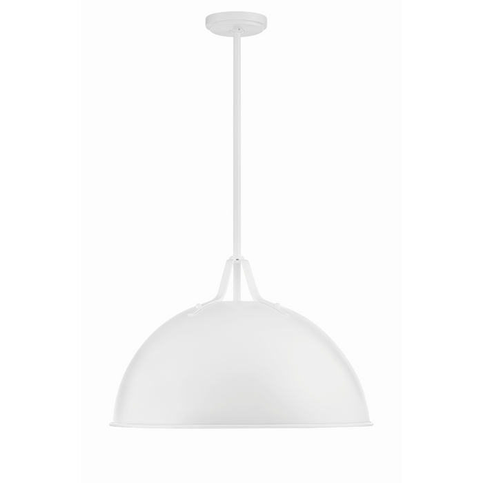 Soto Matte White 1 Light Chandelier - The Well Appointed House
