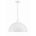 Soto Matte White 1 Light Chandelier - The Well Appointed House