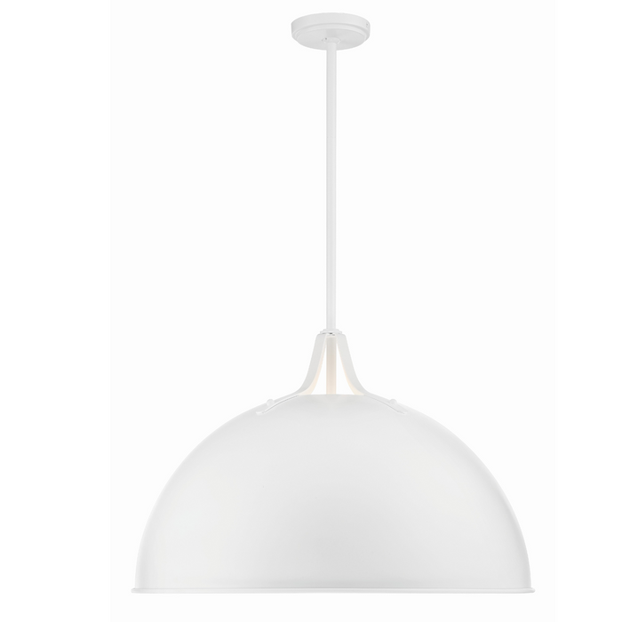 Soto Matte White 3 Light Chandelier - The Well Appointed House