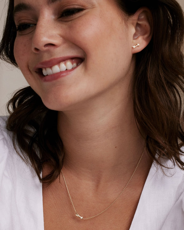 Bryan Anthonys Soul Sisters Gold Arrow Necklace On Model