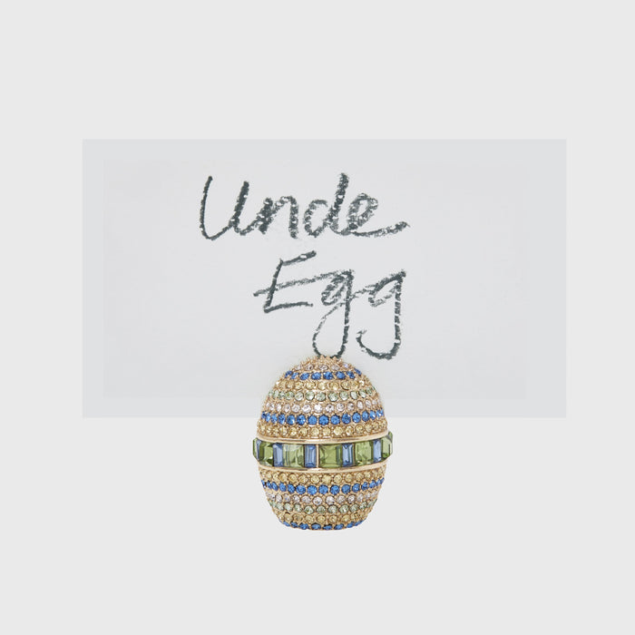 Sparkle egg placecard holders, set of two