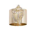Sparkle Shell Napkin Rings, Set of Two - The Well Appointed House