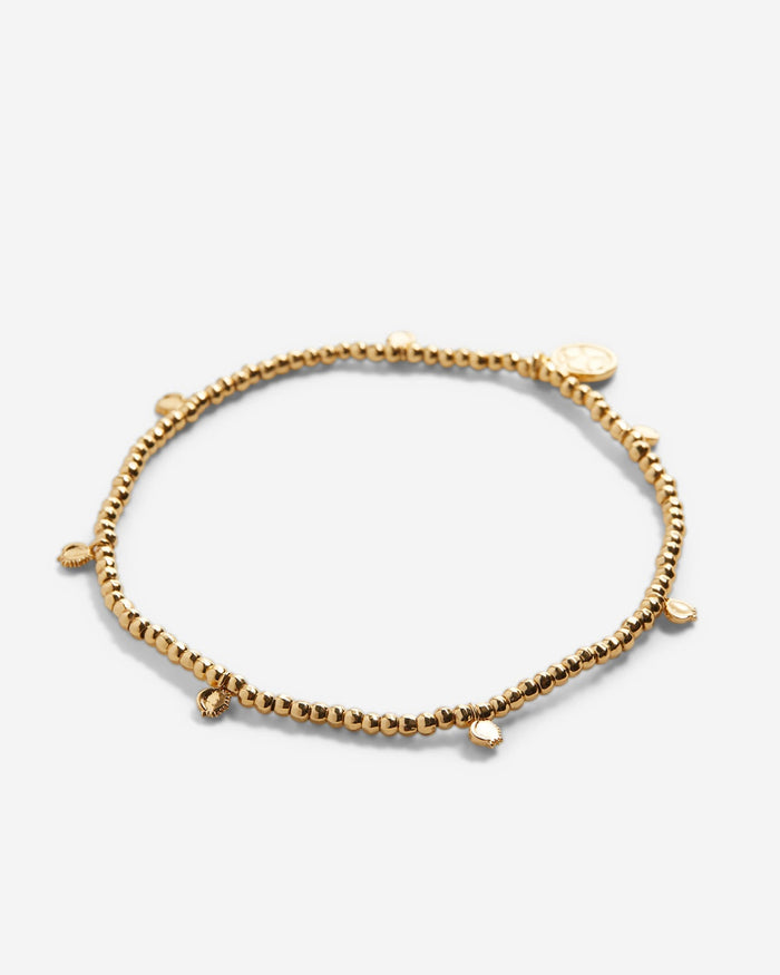 Squad Beaded Icon Bracelet Gold