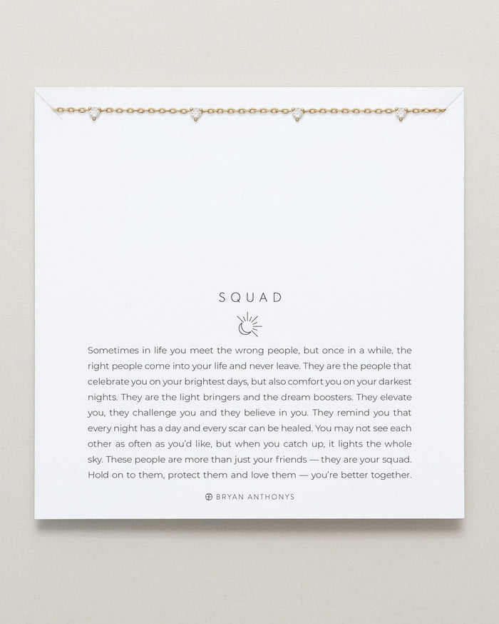 Bryan Anthonys Gold Squad Crystal Bracelet On Card