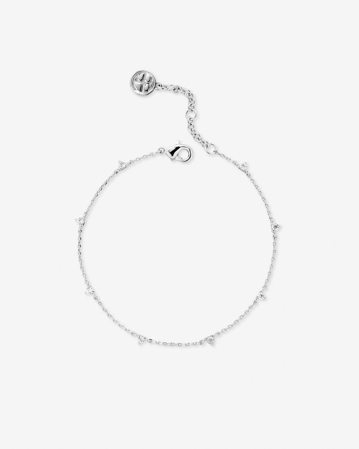 Bryan Anthonys Silver Squad Crystal Bracelet On Card