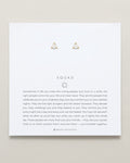 Bryan Anthonys Gold Squad Crystal Stud Earrings On Card