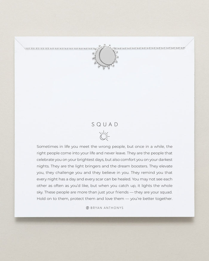 Bryan Anthonys Silver Squad Dainty Bracelet On Card