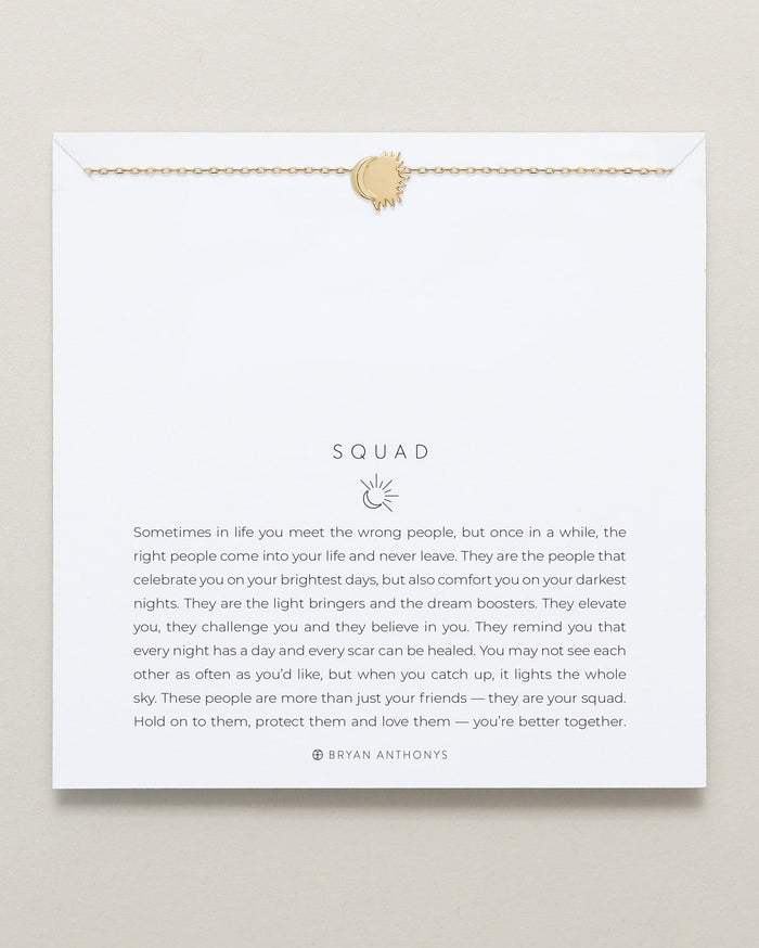 Bryan Anthonys Gold Squad Icon Necklace On Card