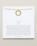 Bryan Anthonys Squad necklace dainty sun moon 14k gold