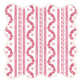 Square Scalloped Placemat, Boxwood Garden - Rose - The Well Appointed House