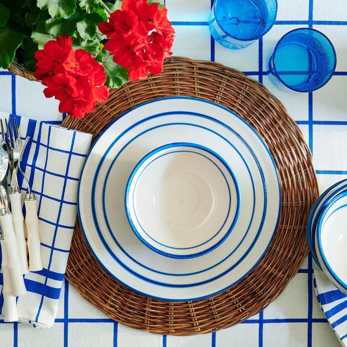 Stainless Steel and Faux Ivory Five Piece Flatware Set - Flatware - The Well Appointed House