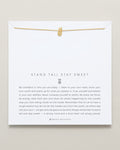 Bryan Anthonys Stand Tall Stay Sweet Gold Charm Necklace On Card