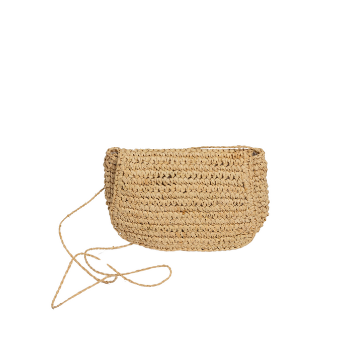 Straw Belt Bag- Natural