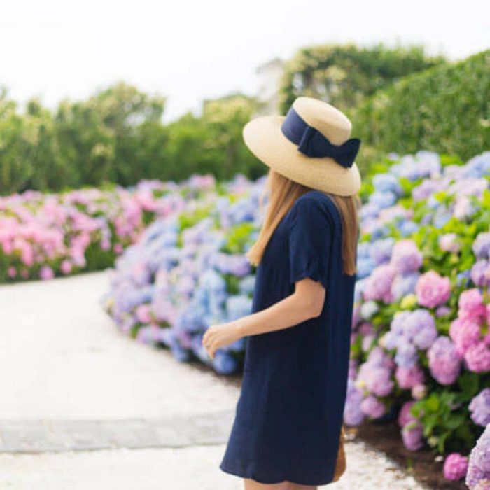 Straw Hat With Flat Bow - The Well Appointed House