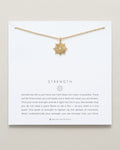 Bryan Anthonys dainty Strength spark necklace 14k gold