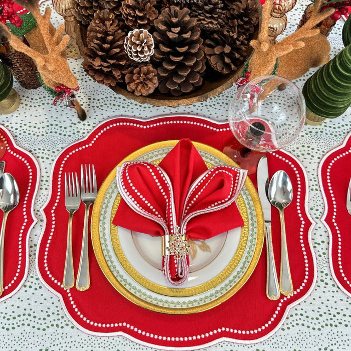 Studio Collection: Christmas Tree Napkin Ring, Set of 4