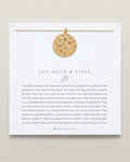 Sun Moon & Stars Necklace carded