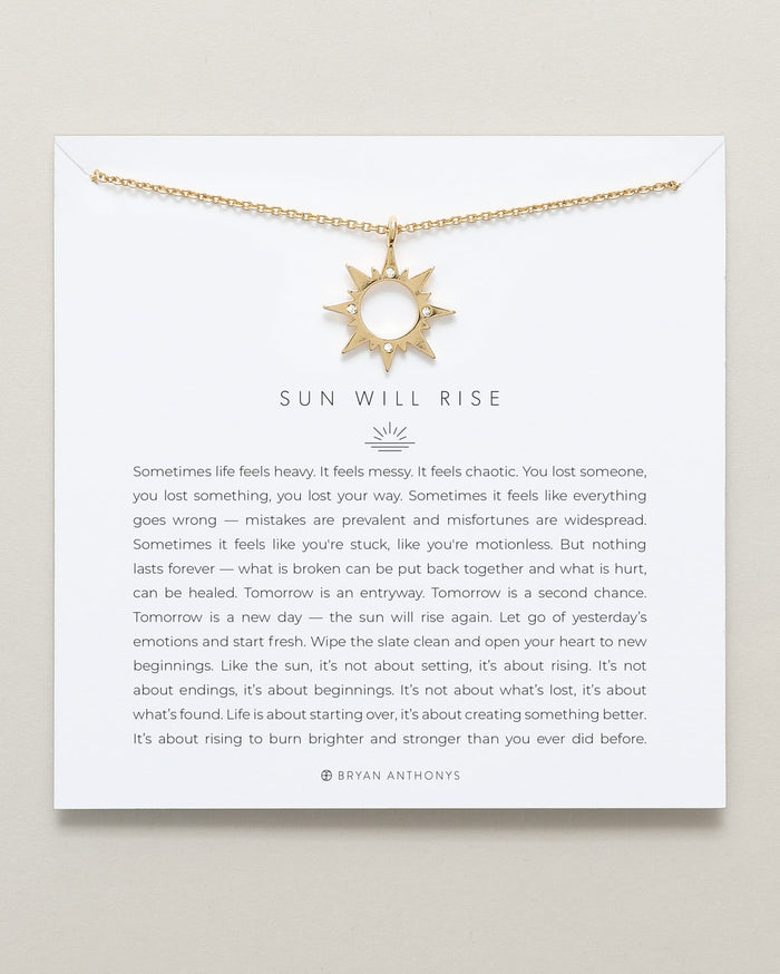 Bryan Anthonys dainty sun will rise necklace 14k gold