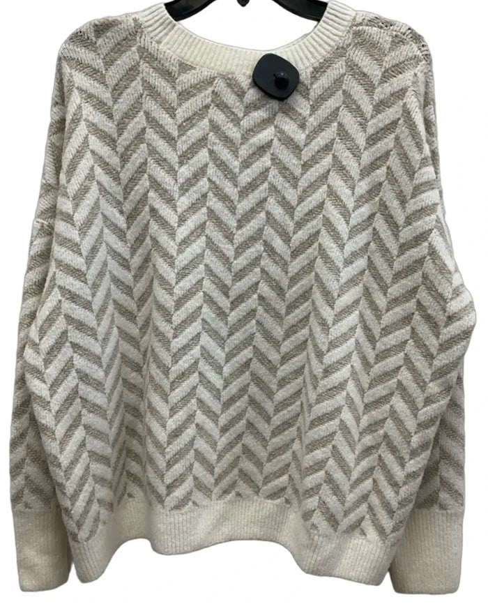 Sweater By Vince In Chevron Pattern, Size: L