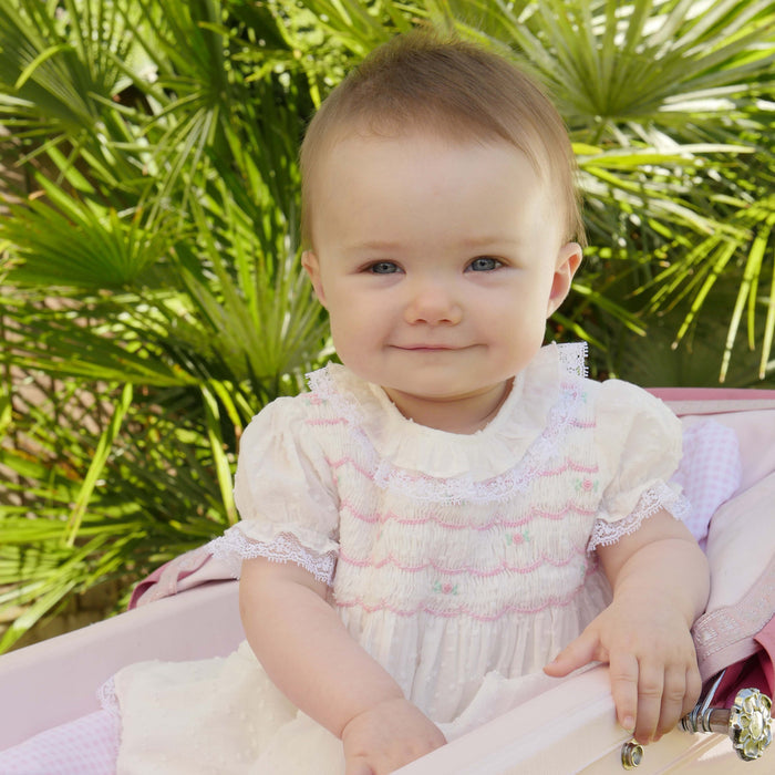 Swiss Dot Smocked Dress & Bloomers - The Well Appointed House