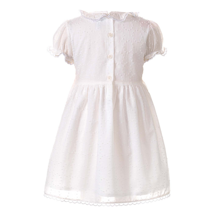 Swiss Dot Smocked Dress - The Well Appointed House