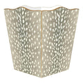 Taupe Antelope Wastepaper Basket and Optional Tissue Box Cover - Wastebasket - The Well Appointed House