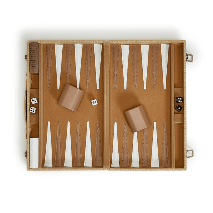Terra Cane Backgammon Game Set - Games & Recreation - The Well Appointed House