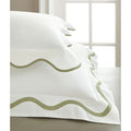 Tess Traditional Scalloped Tape Design Shams - Shams - The Well Appointed House