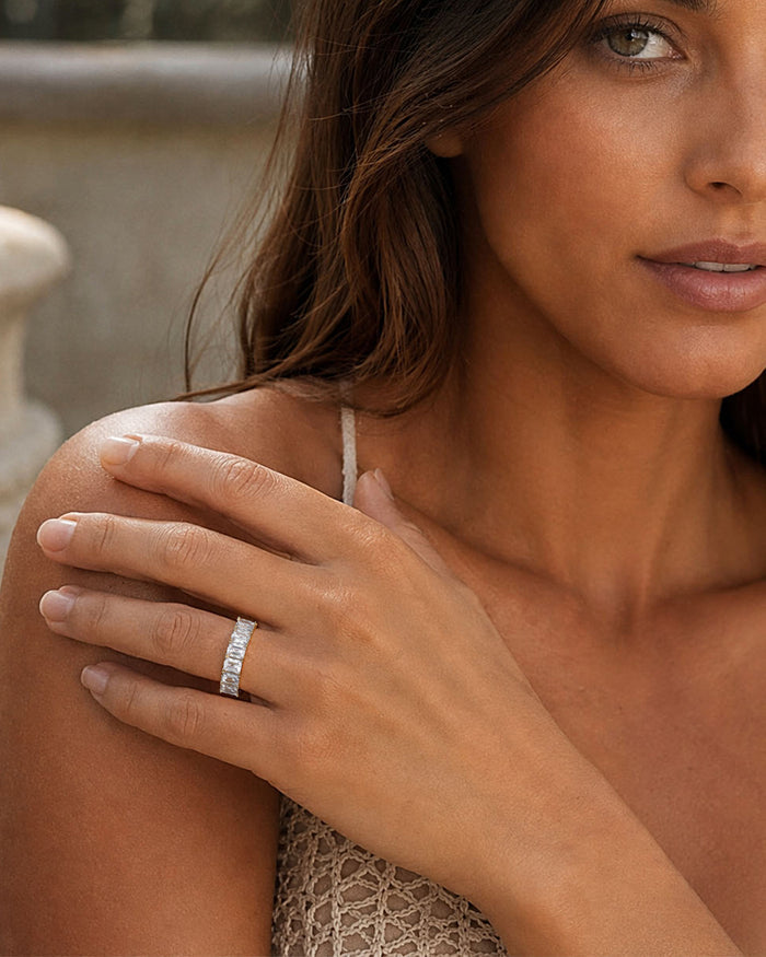 The Becoming Baguette Stacking Ring