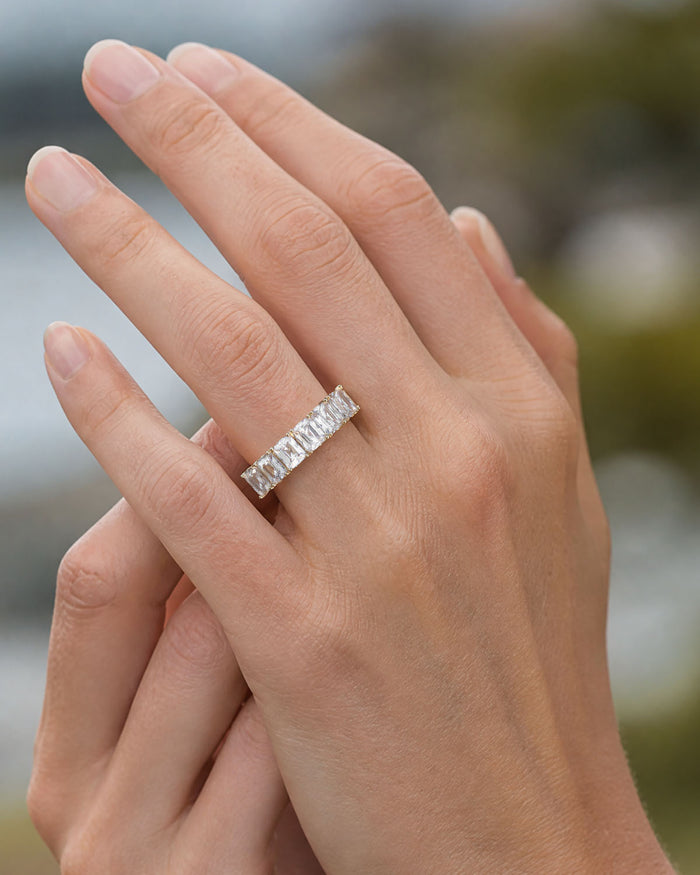 The Becoming Baguette Stacking Ring