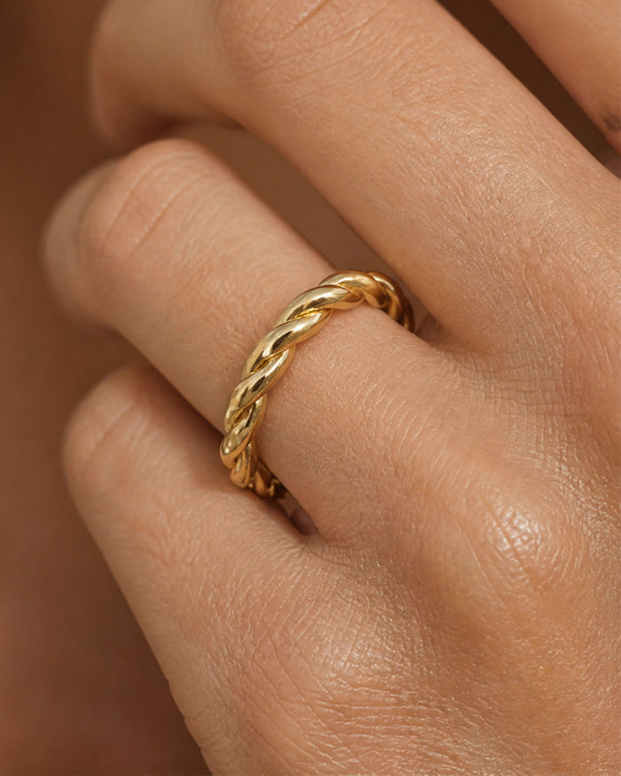 The Becoming Dainty Rope Stacking Ring