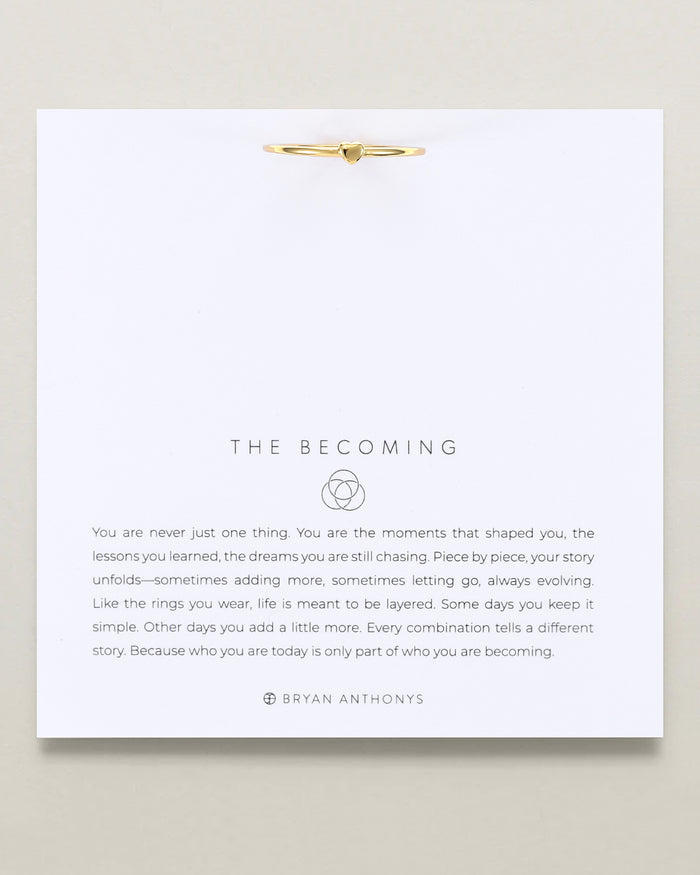 The Becoming Heart Stacking Ring