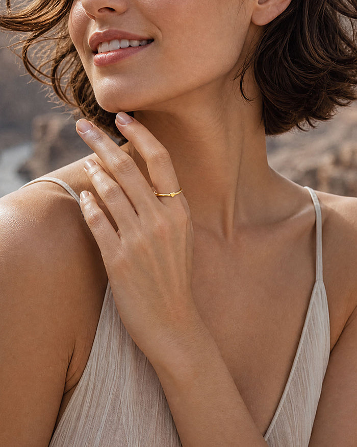 The Becoming Heart Stacking Ring