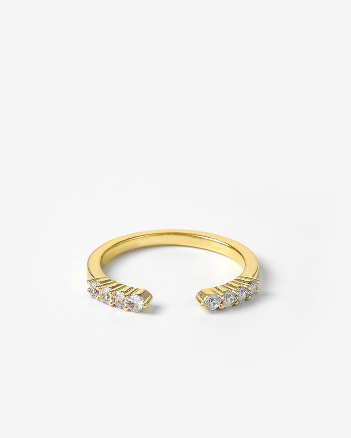 The Becoming Open Pavé Stacking Ring