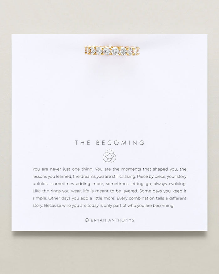 The Becoming Pavé Stacking Ring