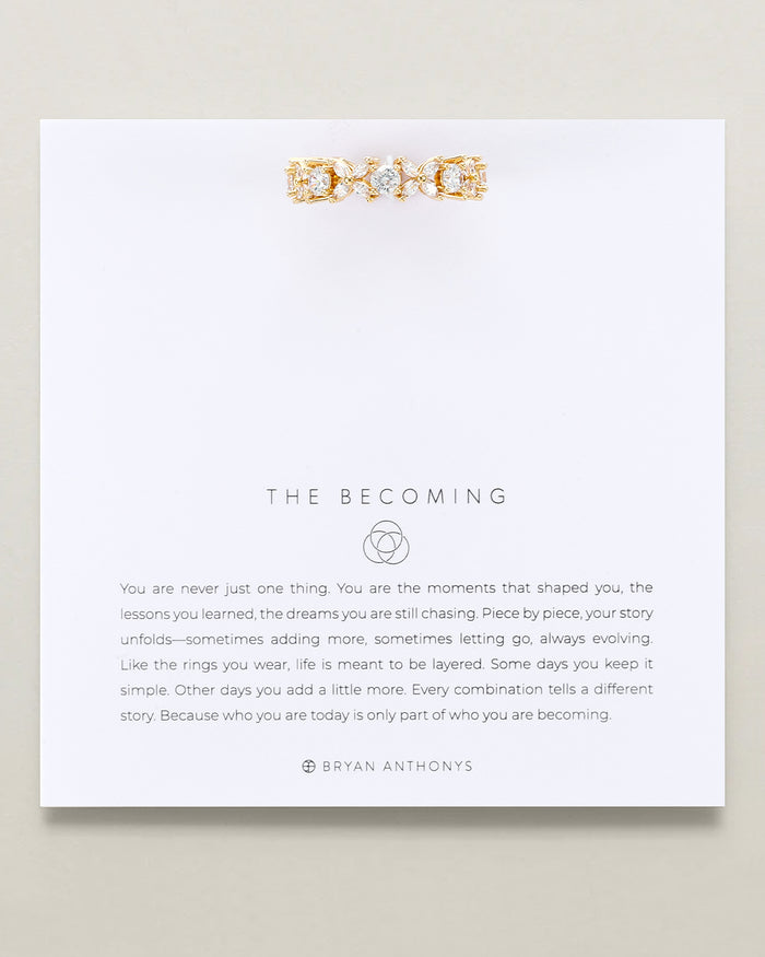 The Becoming Twilight Crystal Stacking Ring