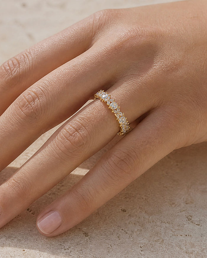 The Becoming Twilight Crystal Stacking Ring