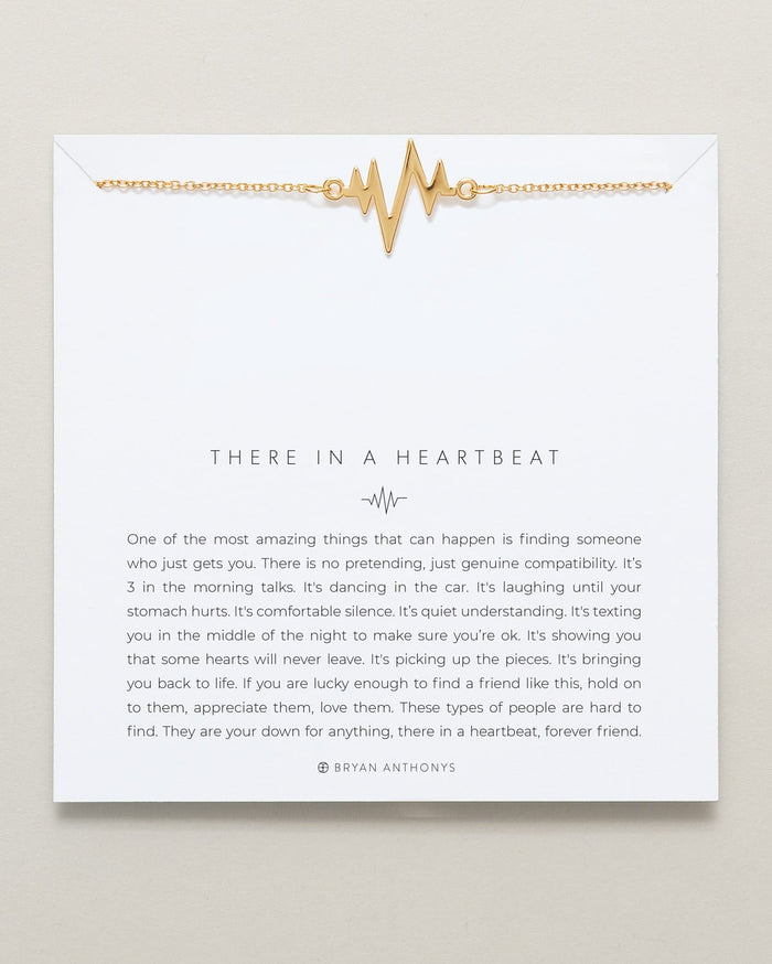 Bryan Anthonys dainty There In A Heartbeat necklace 14k gold