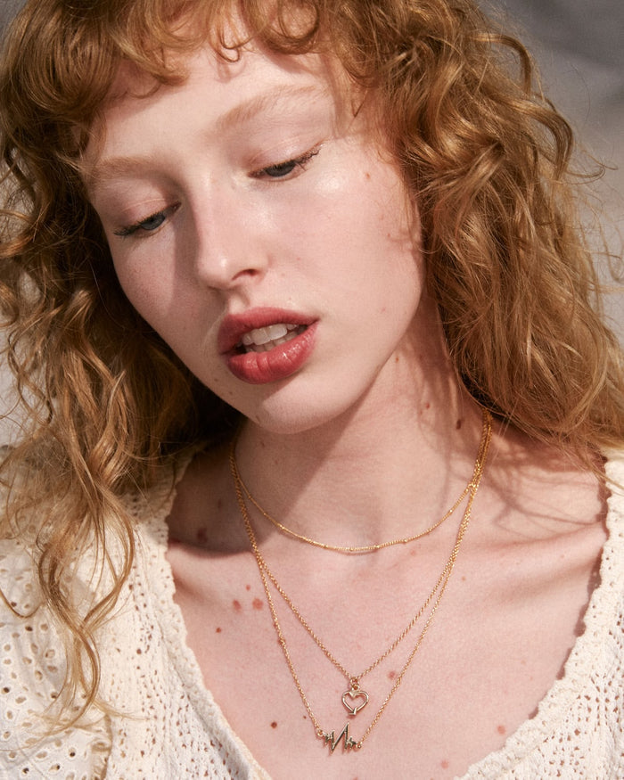 Bryan Anthonys There In A Heartbeat Gold Necklace On Model