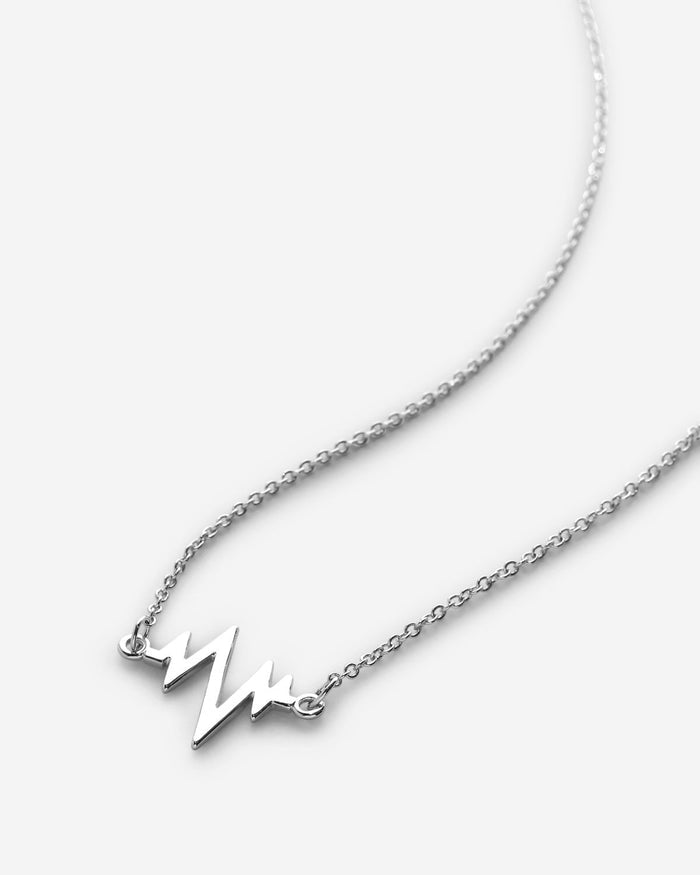 Bryan Anthonys There In A Heartbeat Silver Necklace macro