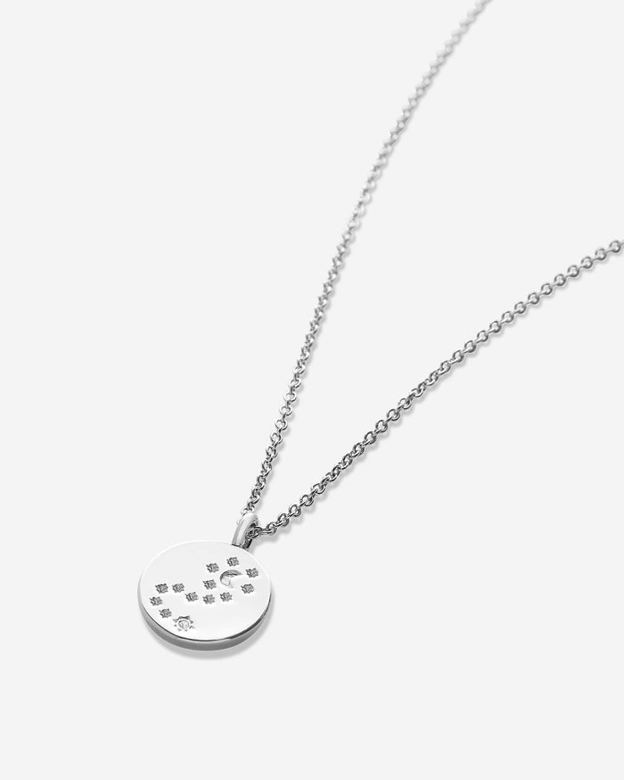 Bryan Anthonys To The Moon and Back Silver Necklace with Crystals macro